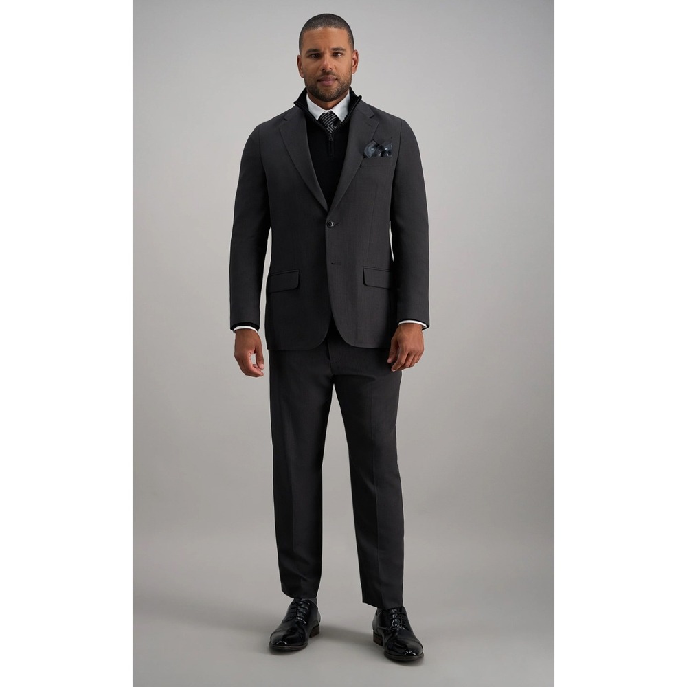 Haggar Mens Two Piece Suit Jacket and Pants Set 40R 40W 30L